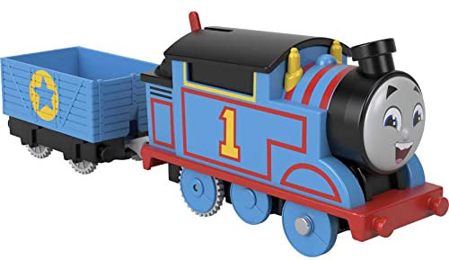 Thomas & Friends Motorized Toy Train Thomas Battery-Powered Engine with Cargo for Pretend Play Preschool Kids Ages 3+ Years, HDY59