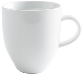 KAHLA 215127A90021C Café Sommelier Maxi Becher 0,50 l | weiße Kaffeetasse aus Porzellan