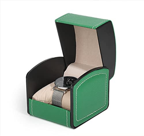 Uhrenkoffer Uhrenrolle Uhrenbox Uhrenschatulle Vintage-Kunstleder-Schmuck-Dekor-Etui, Bogenform, Uhrenschutzbox, Organizer, Schmuck-Aufbewahrungsbox Uhrenetui Uhren Aufbewahrungsbox ( Color : B , Size