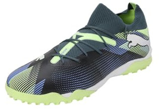 PUMA Unisex Adults Future 7 Match TT Soccer Shoe, Gray Skies-PUMA White-Fizzy Apple, 39 EU