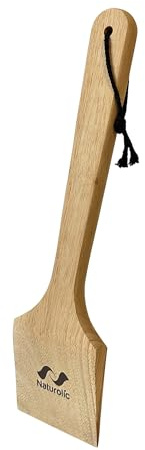 Naturolic All-Natural Wooden Grill Scraper for BBQ Grilling 18| Grill Cleaner, Wood Scraper, Grill Grate Cleaner, and BBQ Cleaner | Bristle Free BBQ Scraper for Grill Cleaning | Eco Friendly