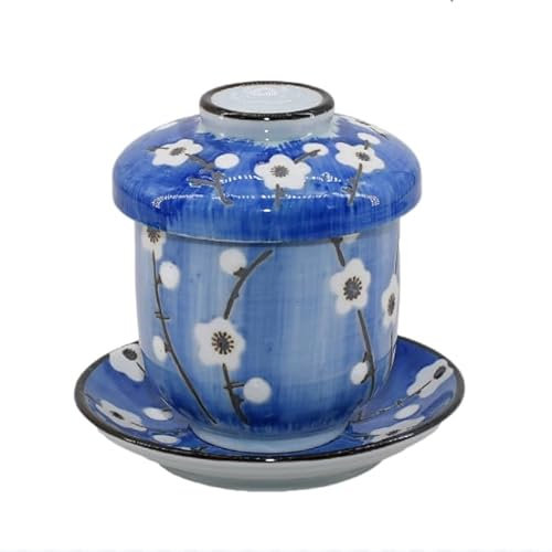 WouND Coquetier à la Vapeur de Style Japonais, Bol en céramique avec Couvercle, Tasse à ragoût, Bols à Dessert, Bol à Soupe à la Vapeur, Tasse à Vapeur