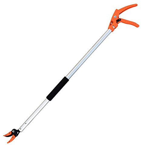 Generic Pruner Long Handle Reach | Long Handled Bypass Secateurs for Tree Branches | Cut and Hold Tree Pruner for Pruning Tall Branches