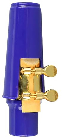 Kit Bocchino per Sassofono Contralto Premium Good Legatura in Metallo Copri Ance Accessori per Sax per gli Amanti della Musica (Viola),Sassofono