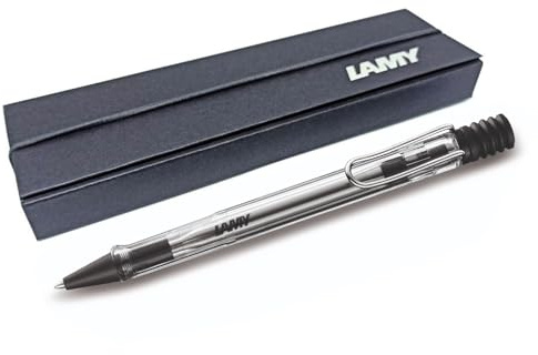 LAMY safari Kugelschreiber mit ergonomischem Griff & Linienstärke M - für angenehmes langes Schreiben - aus robustem ASA Kunststoff gefertigt - inklusive Großraummine M 16 (Geschenkbox, Vista