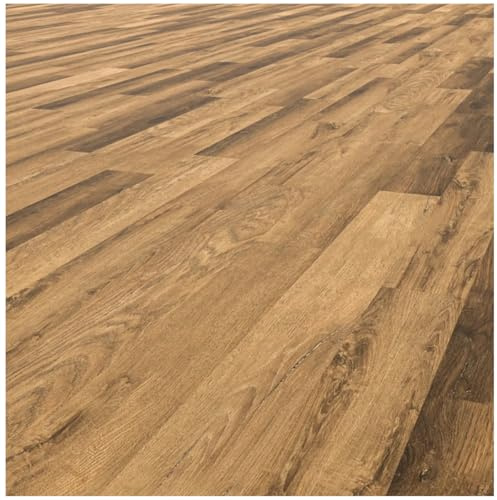 HORI Klick Hartvinylboden Rigid SPC Landhausdiele Holzoptik - Klick-Vinyl mit Trittschalldämmung - schwimmende Verlegung - - 91,4 x 15 x 0,32 cm - 2,466 m² - 18 Dielen