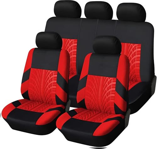 zjxcnb Auto Sitzbezüge Sets FüR FIAT Panda Classic/Pandazzurri/Panda City Cross 2000-2023 2024, Stoff Sitzbezüge Komplettset Autositzbezüge Sitzschoner Dauerhafter Innenraum,F