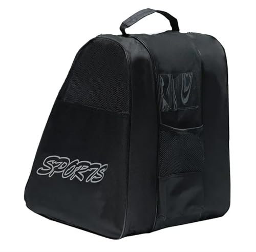 MNEVZX Ski Board Bag Snowboard Bag Aufbewahrung von Skitaschen, Handtaschen, Rollschuhen, Rollenhalter, Skate- und Speed-Skates-Tasche(2in Black)