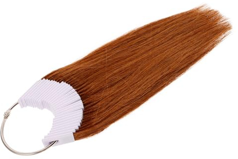 FRCOLOR 30 Haarfarben Probenringe Echthaar Haarsträhnen Übungsbeispiel Zum Haarefärben Für Friseurschüler Mit Farbtesttabelle