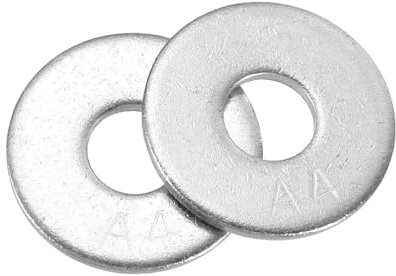 QUARKZMAN 28Pcs M10 316 Rondelles Plates Acier Inoxydable Rondelles Plaines 10mm ID 20mm OD 2mm Épais Espaceurs Plats pour Vis Boulons Réparation Plomberie Robinet Jardin, Argent