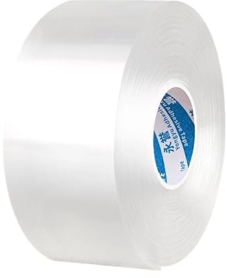 LIUCH Double Sided Tape Heavy Duty, Extra Large Nano Double Sided Adhesive Tape, Clear Mounting Tape Picture Hanging Adhesive Strips(1M_2MM_55MM)