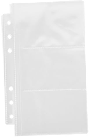 Sosoport Album Fotografico con Pagine Ricaricabili Trasparenti Inserti Scrapbook per Foto e Compatibili con Raccoglitori per e Scrapbooking