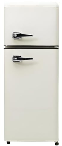 Frigorifero Con Congelatore,Combinazione Frigo-Congelatore,Frigorifero Doppia Porta 92L,Con Congelatore 28L,45Db,LED,Ripiani in Vetro,Cassetto Verdura,Ripiani Nella Porta,116 Kwh/Anno,White