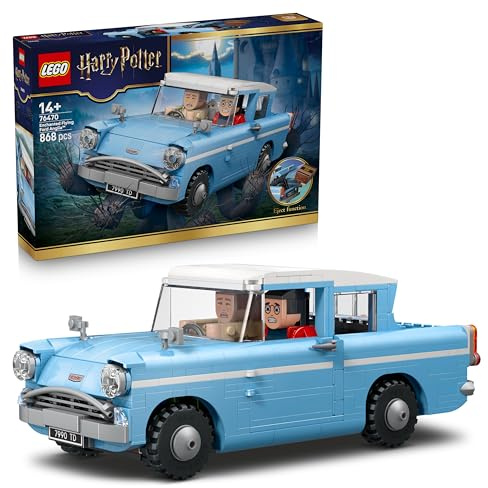 LEGO Harry Potter Fliegender Ford Anglia - Auto Spielzeug Set für Kinder mit 3 Figuren zum Spielen und Ausstellen - Geschenk für Jungen, Mädchen und alle Fans ab 14 Jahren - 76470