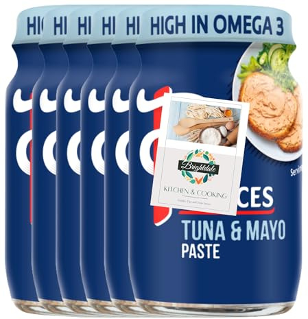 Tuna Paste Bundle for Princes Tuna & Mayonnaise Paste 75g 6 Pack + Brightdale Kitchen Booklet
