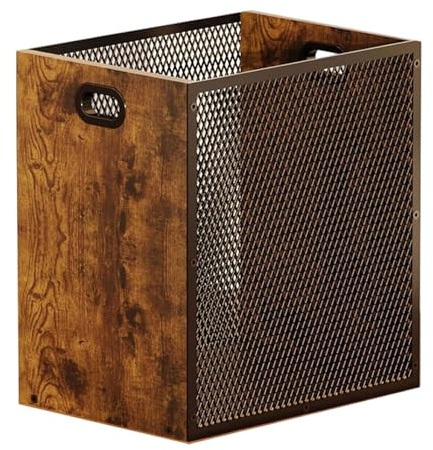 F Fityle Boîte de Rangement Empilable pour Disques Vinyles, avec Poignées de Transport, pour Organiser Votre Bureau, Lettres, CD, Livres et Photos.