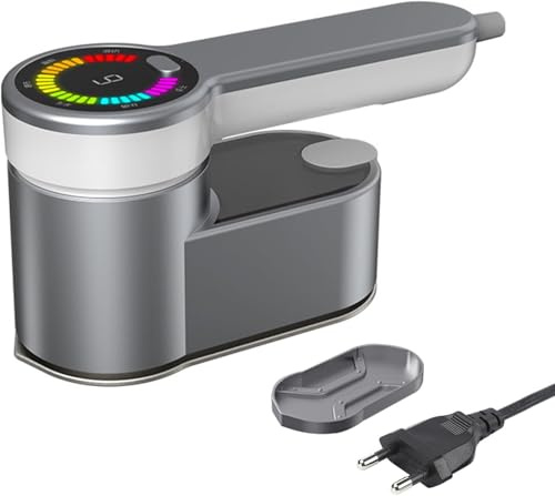 SQUADO Ferro da Stiro Portatile a Vapore, 1200W, Serbatoio 120ml, 5 Livelli di Vapore, Grigio