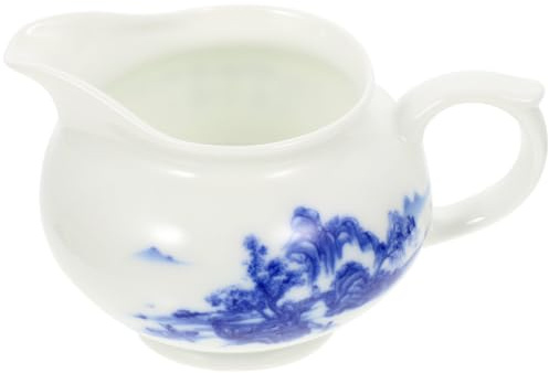 ABOOFAN Salsiera Ceramica, Salsiera per Sugo, Gravy Boat Manico, per Yogurt e Latte, Adatta per Montare Caffè, Uso Quotidiano, Festa di Inaugurazione Casa