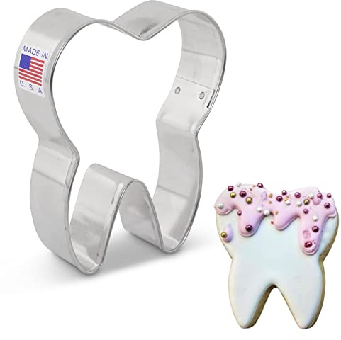 Ann Clark Tooth Cookie Cutter, 3-1/2” Made in USA