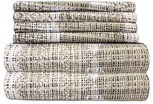 Sweet Home Collection King Size Bed Sheets - 6 Piece 1500 Supreme Collection Fine Brushed Microfiber Deep Pocket King Sheet Set Bedding - 2 Extra Pillow Cases, Monaco