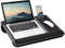 LapGear Home Office Pro Lap Desk with Wrist Rest, Mouse Pad, and Phone Holder - Gray Woodgrain - Fits up to 15.6 Inch Laptops - Style No. 91595