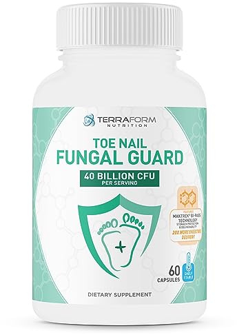 Terraform Nutrition Toenail Fungal Guard - Probiotic Fungus Inhibitor - 60 Capsules