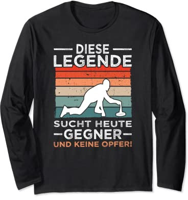 Diese Legende Eisstockschießen Eisstock Stockschützen Langarmshirt