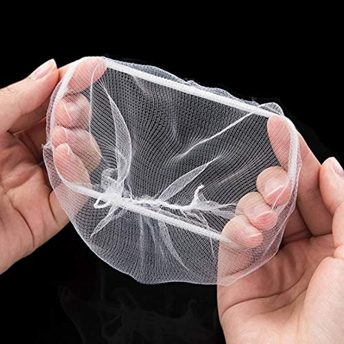 Kitchen Sink Strainer Mesh Bags, Disposable Mesh Sink Strainer Bags Sink Net Strainer Filter Bags for Collecting Kitchen Food Waste Leftover Garbage Mesh Sink Strainers Fits (30 Packs)