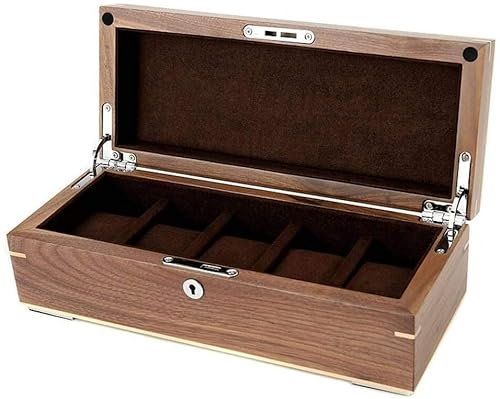CAZARU Uhrenbox für Frauen Holz Personalisierte Personalisierte Uhrenbox Große Halterung