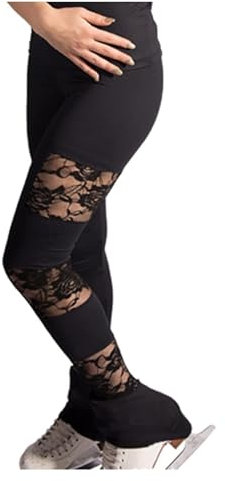 Eiskunstlaufhose Eiskunstlauf- Eiskunstlauf-Hose for Damen und Mädchen, individuelle Fleece-wasserdichte und eisfreie warme Fleece-Eislauf-Leggings for Damen und Mädchen, lange Hose ( Color : 002 , Si