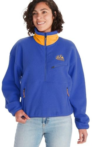 Marmot Wm's '94 Eco Recycled Fleece Trail Blue/Golden Sun Medium Damen, Blau (Trail Blue/Golden Sun), 38