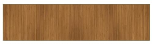 vidaXL Teppich, Bambusteppich Rechteckig, Bambusmatte rutschfest für Wohnzimmer, Läufer Küchenteppich Flurteppich, Modern, Braun 100x400cm Bambus