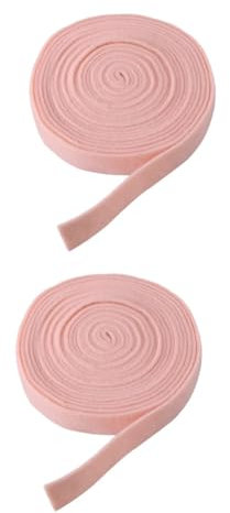 SEWACC 2st Christbaumschmuck Adventskranz Aus Selber Machen Breites Weihnachtsband Weihnachtsdrahtband Weihnachtsbaumfilzband Weihnachtsbastelband Filzband Zum Basteln Rosa