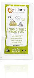 Officina Naturae | Solara Bustina Acido Citrico Anidro Puro, 4 Prodotti in 1, Anticalcare, Ammorbidente, Disincrostante, Brillantante, 50g