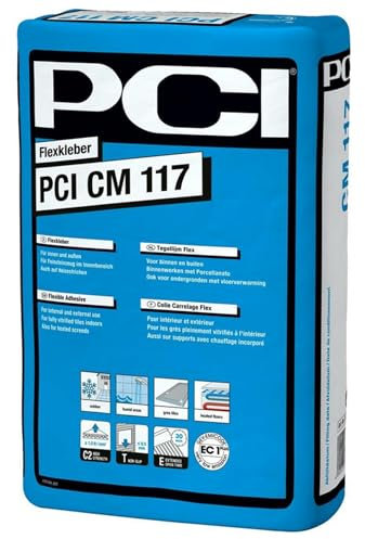 PCI CM 117 Adhesivo flexible gris 25 kg mortero para la colocación de baldosas y baldosas cerámicas Sika