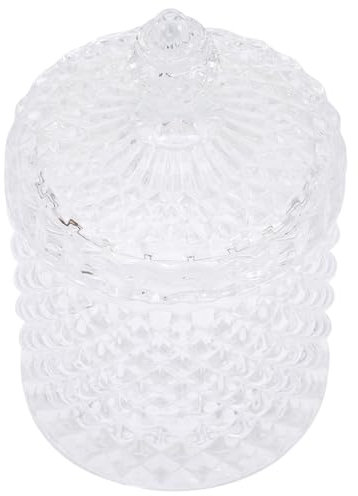 Ciieeo Scented Candle in Glass Jar for Home Decoration Candle Making Glass Storage Jar Lid for Candy Dish Use