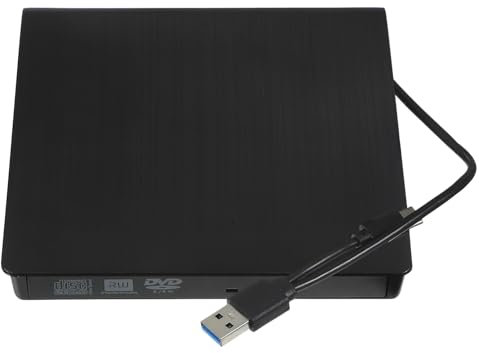Hemobllo Lecteur De CD DVD Externe Lecteur De Lecteur Portable USB 3. 0 De Type C Lecteur De Graveur RW Lecteur Haute Vitesse Lecteur De DVD Optique Lecteur De Disque Externe pour