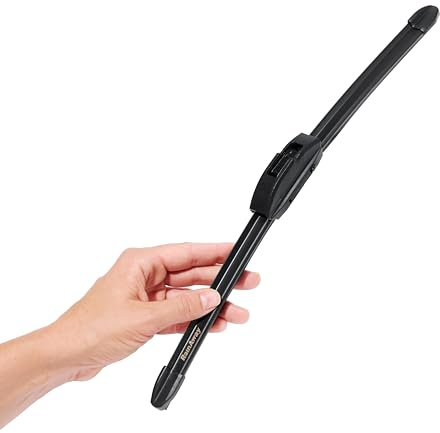 Escobilla Limpiaparabrisas Universal para Coche - Longitud 47.5 cm - Fácil Instalación - Goma Duradera y Soporte Anticorrosión - Compatible con la Mayoría de Vehículos - Revestimiento de Teflón