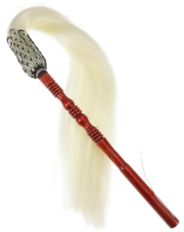 NAMOARLY Cepillo de Limpieza de Madera y Lino, Plumero Versátil para Limpieza y Demostraciones, Agarre Cómodo, Diseño Tradicional Hogar
