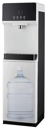 Bodenstehender Wasserspender Mit Intelligenter Kindersicherung, | Heiß-/Kaltwasserkühler,einstellbare 5-Segment-Temperatur for Wohnzimmer,Büro,gewerbliche Nutzung(White)