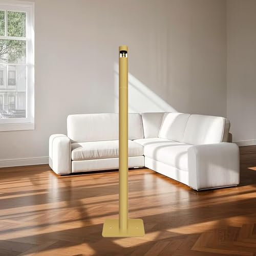 Standaschenbecher Mit Deckel, Vertikaler Zigarettenkippenpfosten Aus Edelstahl, Winddicht, Freistehender Aschenbecher, Zigarettenaschenbecher Aus Edelstahl, Für Öffentliche Plätze Im Garten(Gold)
