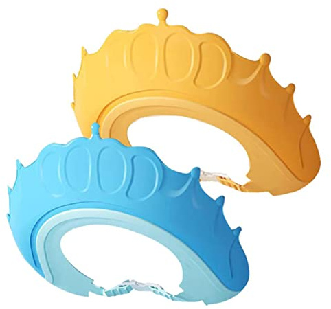 Holibanna Duschhaube Für Babys Neugeborenen Haarwaschvisier Bad Hüte Kinder Shampoo Kappe Wiederverwendbar Flexibel Kopfumfang Schutz