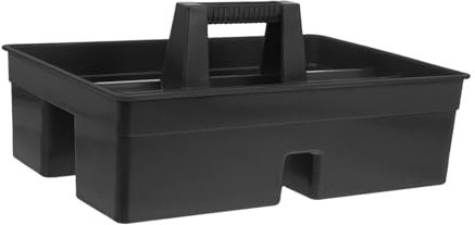 DIYEAH Portable Cleaning Basket Handle and Compartments for Shower Caddy Use Made of Plastic for Cleaning Supplies Organizer for College Dorms and Home Use