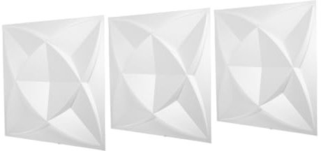 UKCOCO 3pcs Pannelli Murali 3d in Pvc Decorazioni Murali Interne Pannelli Autoadesivi Per Camera Da Letto Design Facile Installazione