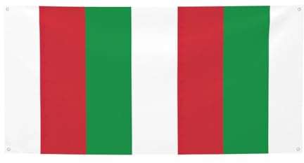 Bandera italiana impresa para todas las estaciones, para interiores y exteriores, plegables, vibrantes, resistentes a desgarros