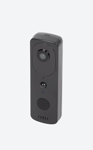 Générique Campanello Video WiFi Smart, Telecamera di Sorveglianza Collegata, Nero, con Staffa di Montaggio e Cavo USB, Visione Notturna, Comunicazione Bidirezionale LSC Smart Connect (Tuya)