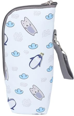 RIZGHWOY Borsa Scaldabiberon Portatile, Simpatico Contenitore con Cerniera Isolata per L'allattamento Al Latte, per Viaggi, Poliestere (Tipo 1)