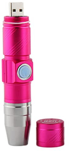 Mini lampada per unghie UV portatile LED essiccatore per unghie lampada polimerizzante torcia per manicure strumenti per smalto artistico rosa rossa