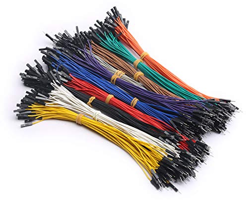 DEVMO Dupont Wire Jumper Cable Ribbon Multicolored 50pin 50PCS 20cm Male to Female Compatible with Ar-duino Breadboard SMT32 Ar-duino Raspberry Pi