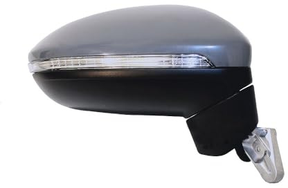ALKAR 9040189 Außenspiegel Seitenspiegel Rechts Beheizbar Elektrisch mit Blinklicht Kompatibel mit VW Touran 5T1 für Linkslenker 5TB8575089B9 510857522 510857538A